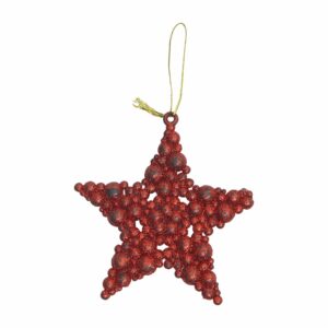 Adorno Colgante Estrella Rojo JOY 95 Cm