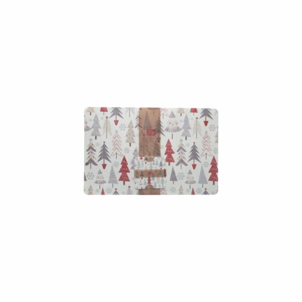 Individual Arboles Gris Con Rojo x 4 Unidades FREE HOME 43,5 X 28,2 Cm