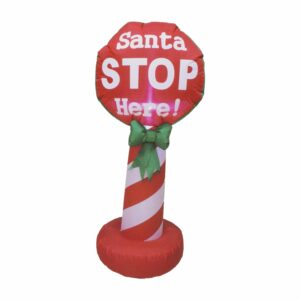 Letrero De Stop Santa JOY 120 Cm