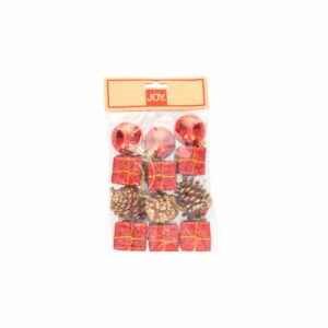 Esfera Regalo Cono Rojo JOY x 12 Piezas