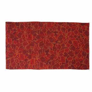 Camino De Mesa Rojo Poincietia JOY 33 X 180 Cm