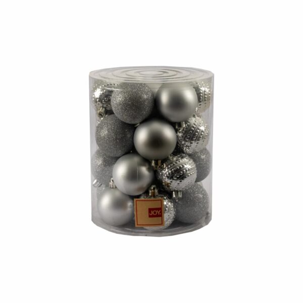 Esferas Plata JOY X 26 Uds