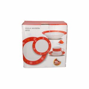Vajilla Navideña JOY x 20 piezas