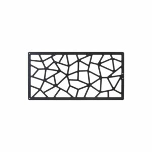 Placa Metálica Laser Cut Negro Mosaicos FUZHOU 30 X 60 CM