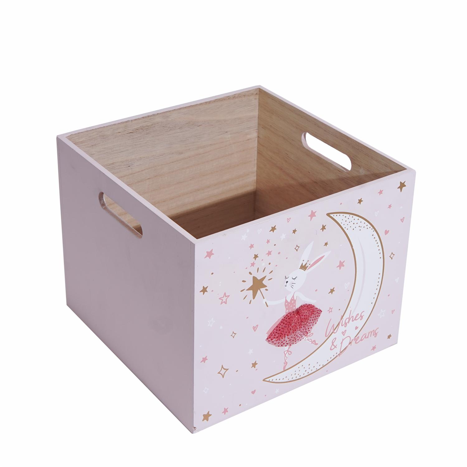 Cajón De Madera Conejita FREE HOME 25 x 25 x 20 Cm - Imagen 2