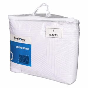 Cubrecama Modelo Ultrasonic Blanco FREE HOME 3 Plazas