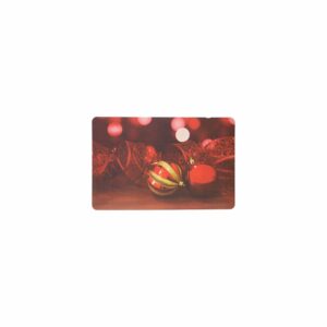 Individual Navideño Bombillo Rojo JOY 43,5 X 28,2 Cm