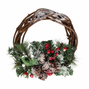 Corona Navideña De Madera JOY Unidad