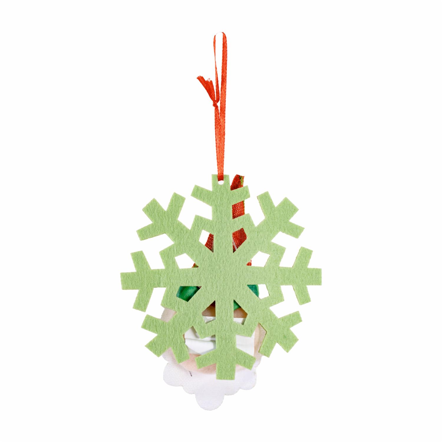 Colgante De Copo De Nieve Santa Merry & Bright JOY 11,5 Cm - Imagen 2