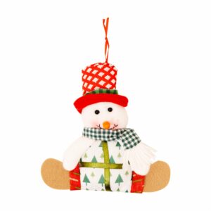 Colgante De Hombre De Nieve Sentado Merry & Bright JOY 12,5 Cm