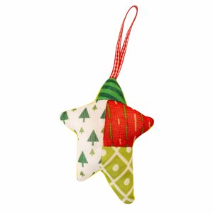Colgante De Estrella Parches Merry & Bright JOY 13 Cm