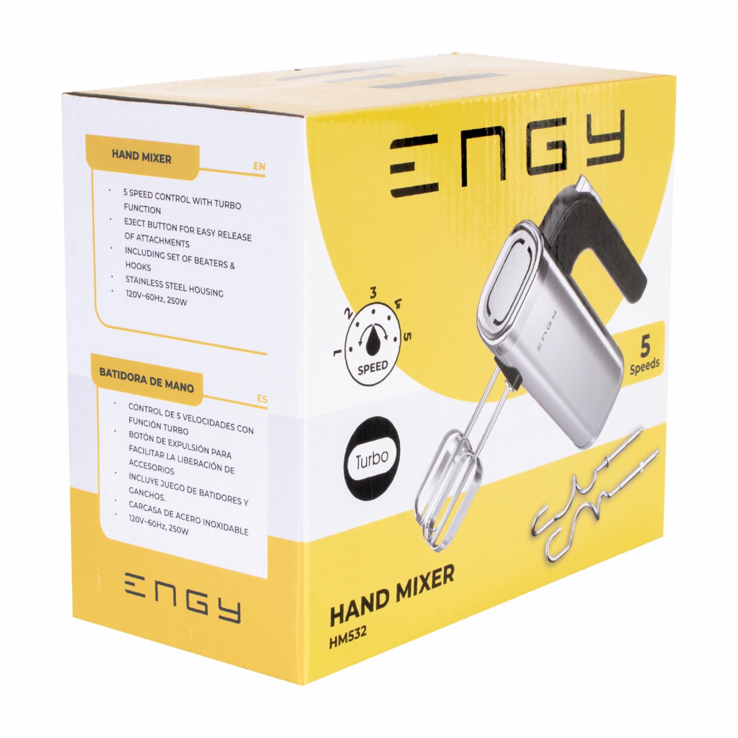 Batidora Manual 250 W Modelo HM-532 ENGY 5 Velocidades - Imagen 3