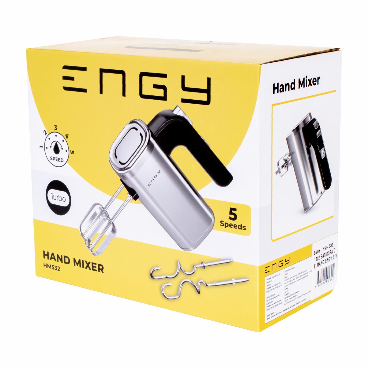 Batidora Manual 250 W Modelo HM-532 ENGY 5 Velocidades - Imagen 4