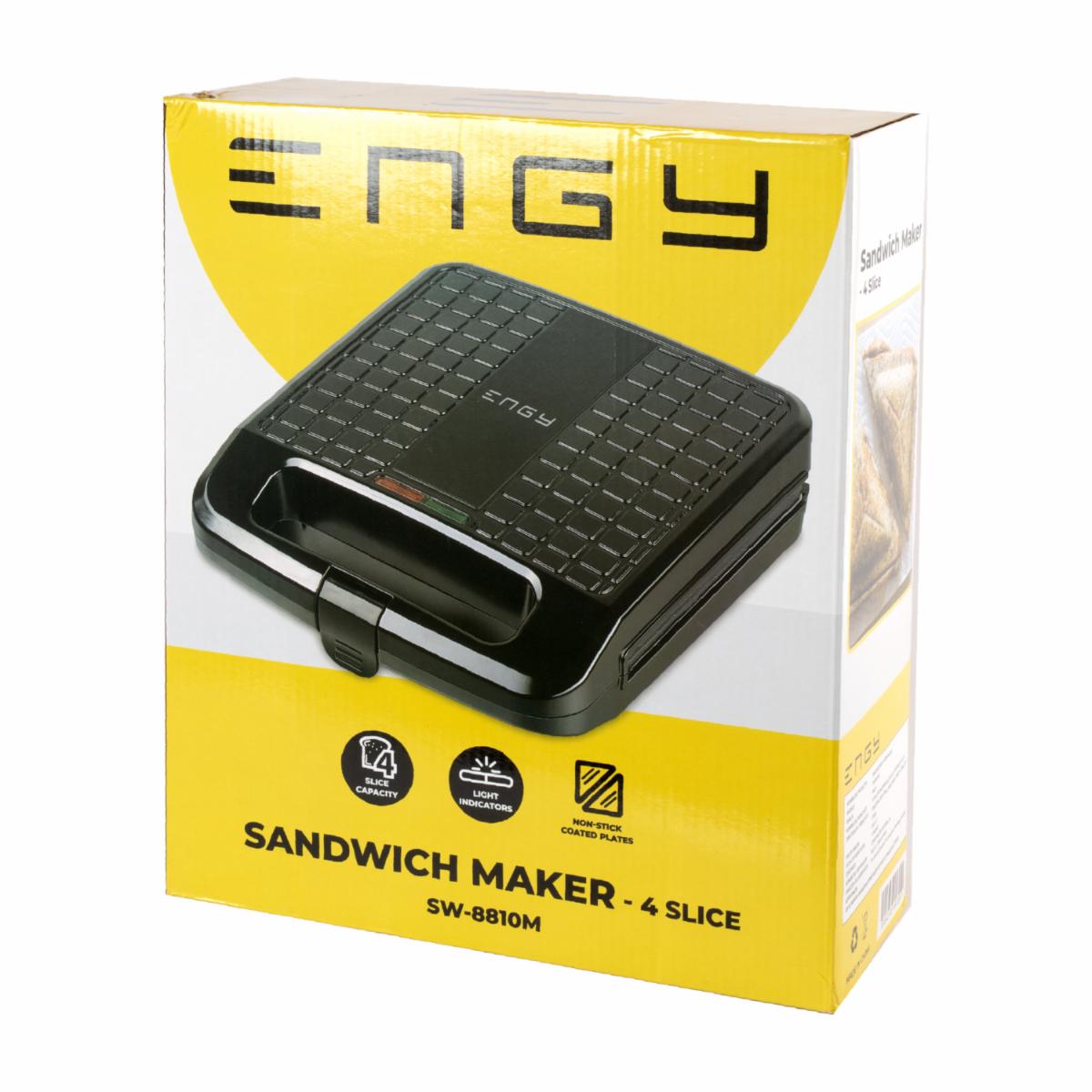 Sanduchera De 4 Rebanadas Modelo Sw-8810M ENGY 1400 Watts - Imagen 4