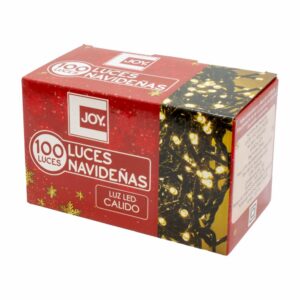 Luces Navideñas Led Color Cálido 8 Funciones JOY 100 Luces