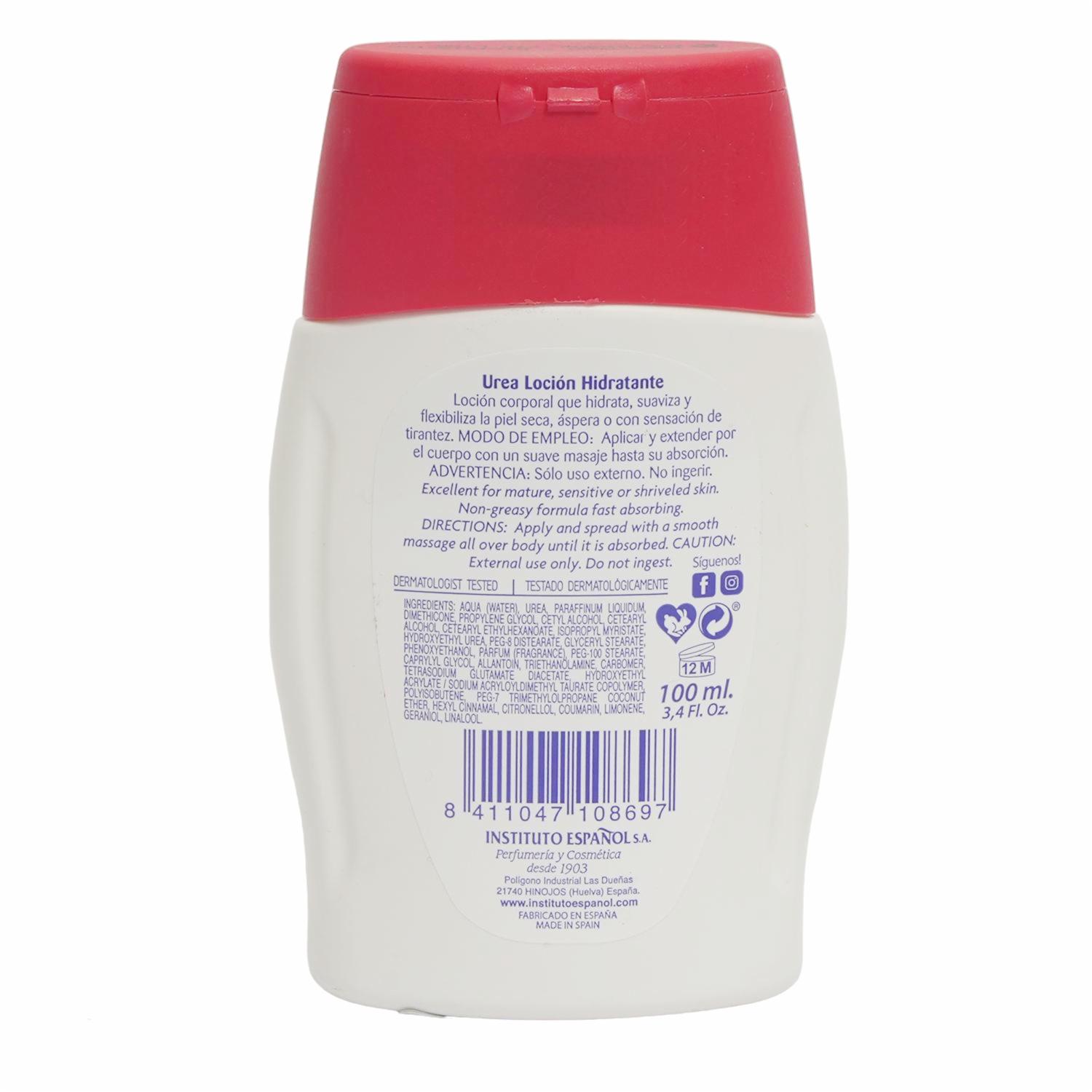 Crema Corporal Hidratante A Base De Úrea INSTITUTO ESPAÑOL Presentación De 100 Ml - Imagen 3