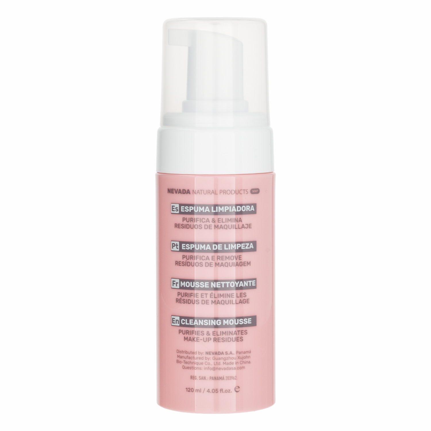 Limpiador Facial Mousse Rose & Hamamelis NEVADA 120 Ml