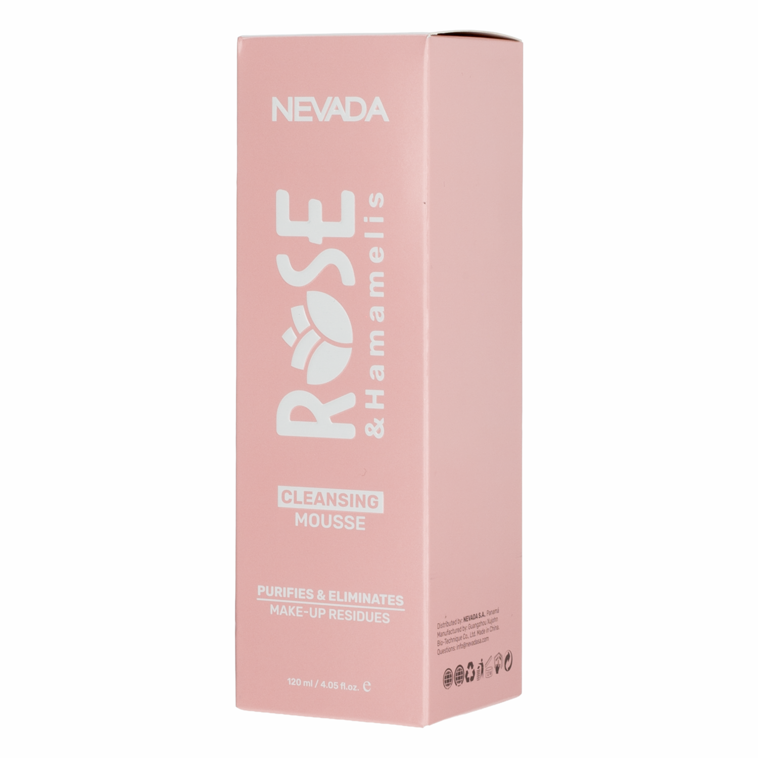 Limpiador Facial Mousse Rose & Hamamelis NEVADA 120 Ml