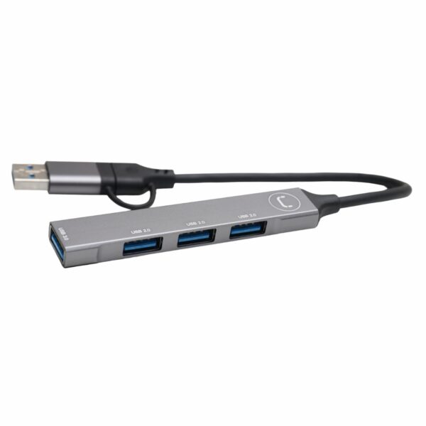 Adaptador Usb 4 Puertos 2 En 1 UNNO TEKNO Usb-A Y Usb-C - Imagen 2