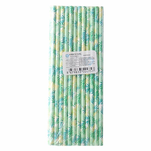 Sorbetes De Papel Diseño Palmeras IMPORTADORA CUMPLEAÑOS X 25 Uds - Imagen 2