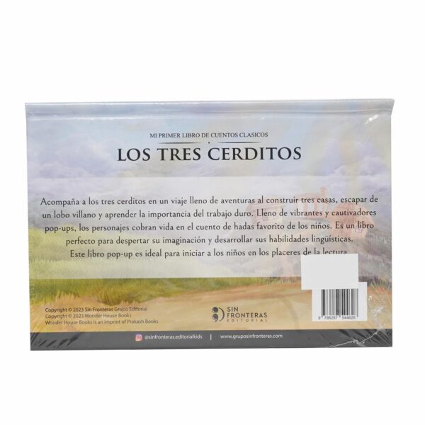 Libro Pop Up Clasico Los Tres Cerditos SIN FRONTERAS 15 Páginas - Imagen 2