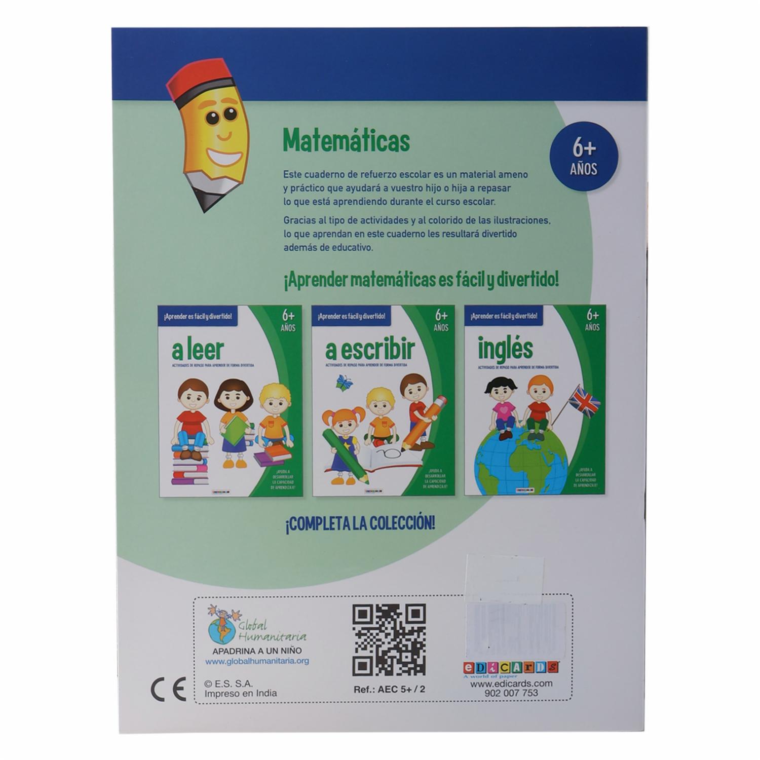 Libro Matemáticas 6 Años Actividades De Repaso EDICARDS 15 Páginas - Imagen 2