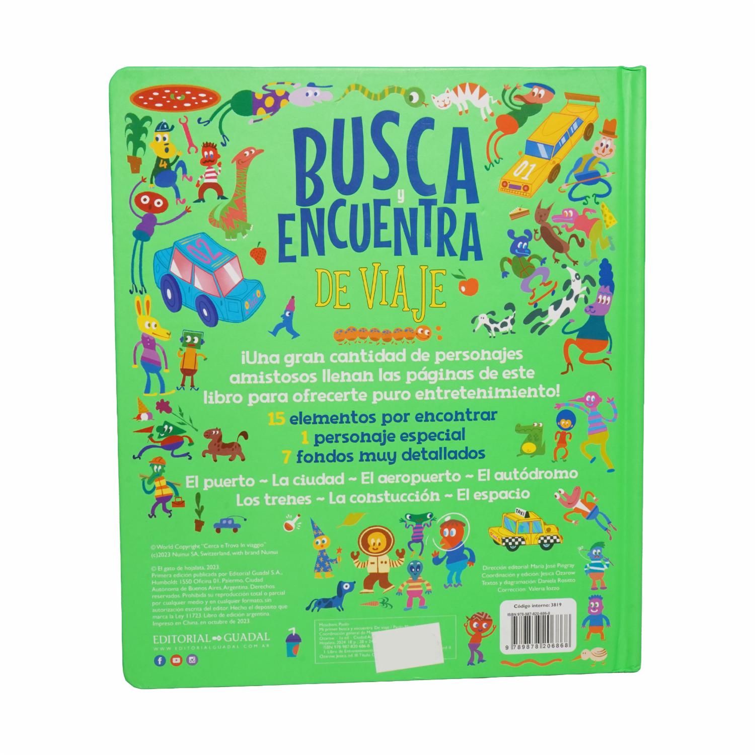 Libro Mi Primer Busca Y Encuentra Viajes GUADAL 25 Páginas - Imagen 2