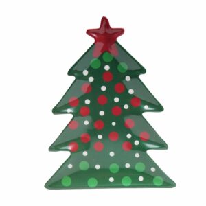 Bandeja Navideña Forma De Arbol JOY 20,32 X 16,51 Cm