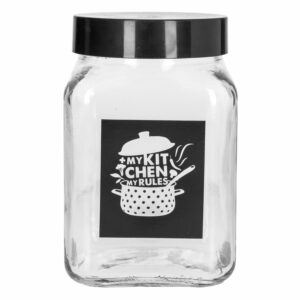 Frasco Cuadrado Mi Cocina Mis Reglas Mediano HEREVIN