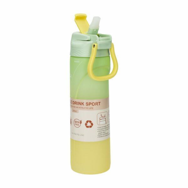 Tomatodo Doble Drink Sport Amarillo Verde HY3 710 Ml - Imagen 3