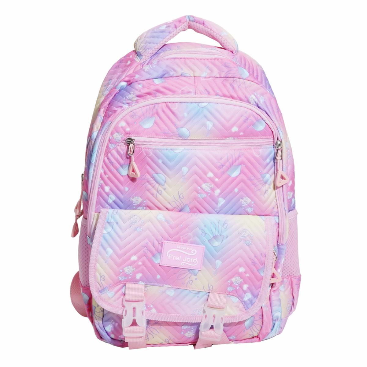 Set Mochila Lonchera Y Cartuchera Pink MY WAY Set X3