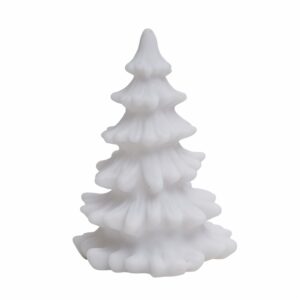 Adorno Navideño Árbol Blanco Con Luz Led HE WEI 1 Pieza