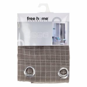 Visillo Cuadricula Gris FREE HOME 230X140 CM