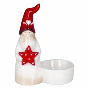 Adorno Navideño Candelabro Santa JOY 1 Pieza