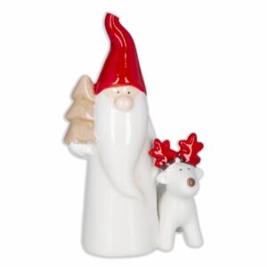 Adorno Navideño Cerámica Noel Reno JOY 1 Pieza