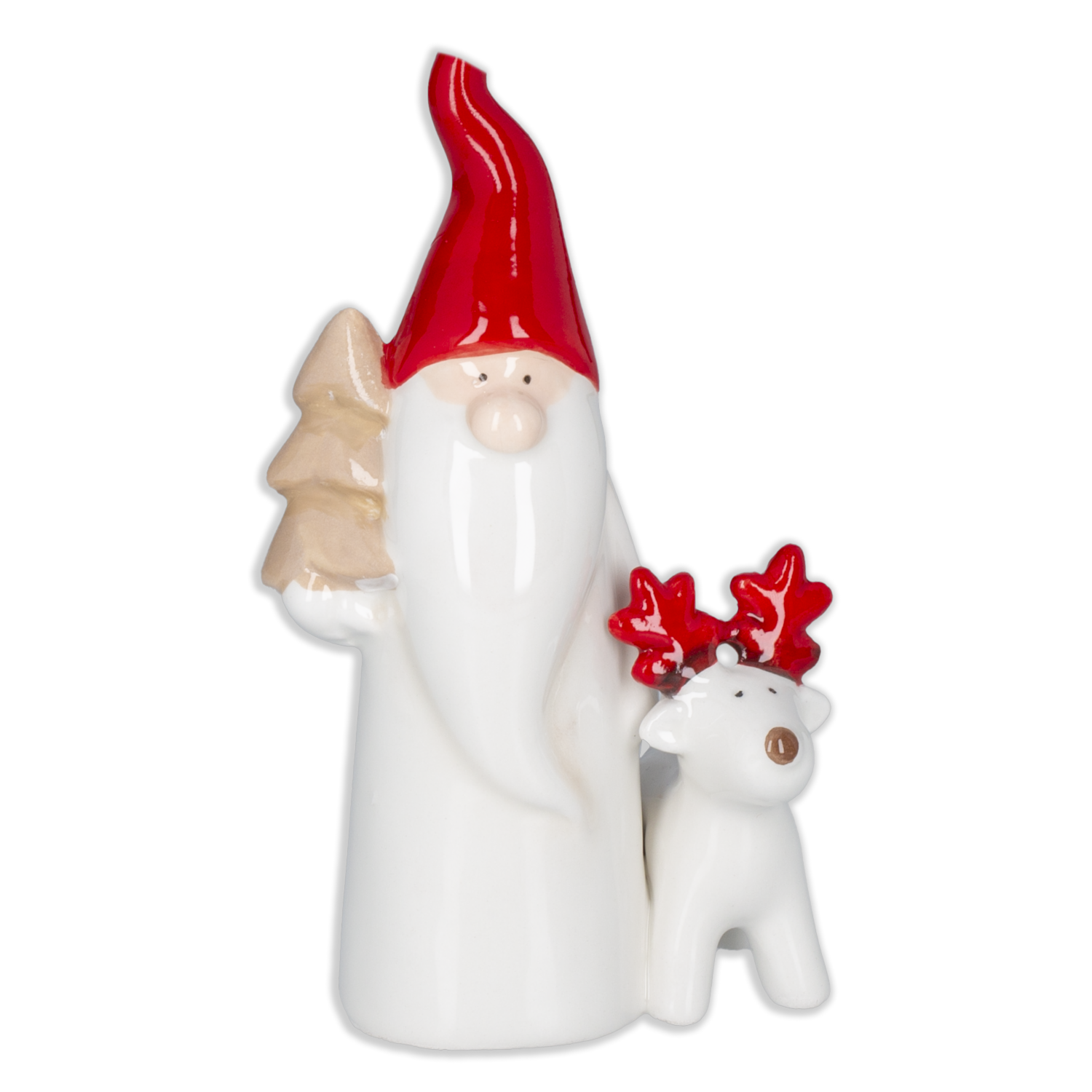 Adorno Navideño Cerámica Noel Reno JOY 1 Pieza - Imagen 2