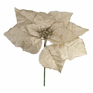 Pick Navideño Ponsetia Champagne JOY 23 Cm