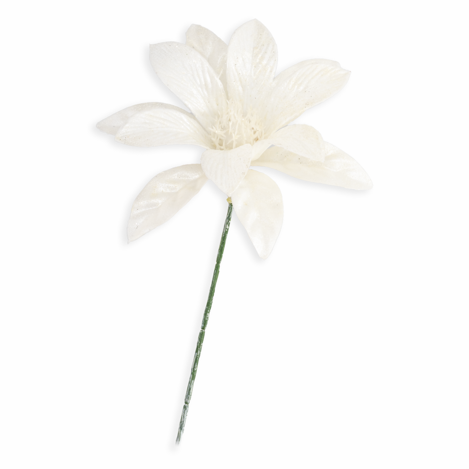 Flor Navideña Blanca JOY 23 Cm - Imagen 2