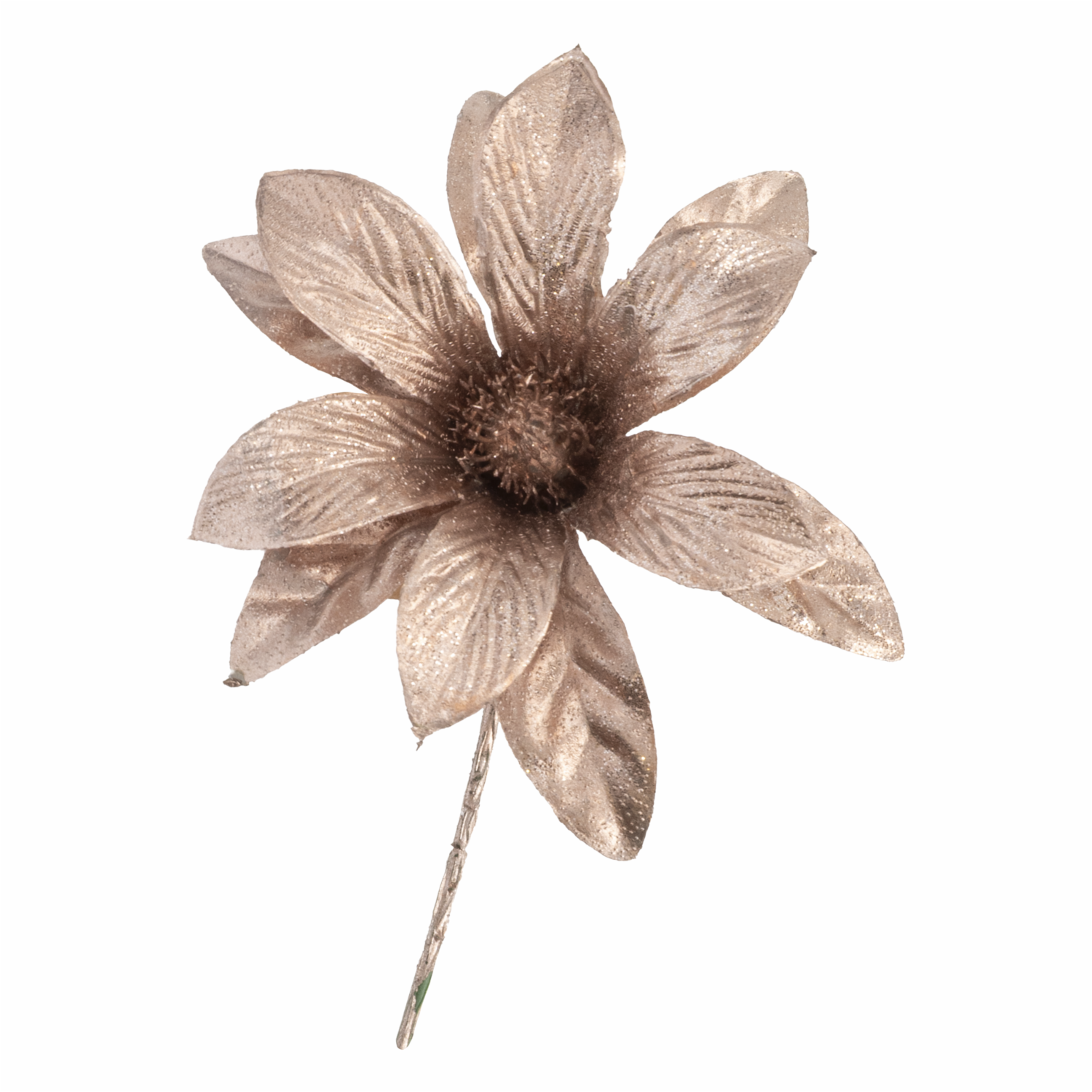 Flor Navideña Palo De Rosa JOY 23 Cm - Imagen 2