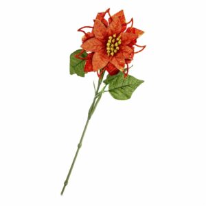 Flor Navideña Roja JOY 48 Cm