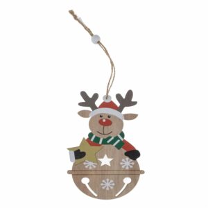 Colgante Navideño Muñeco De Nieve Papa Noel Surtido JOY 4X10 CM
