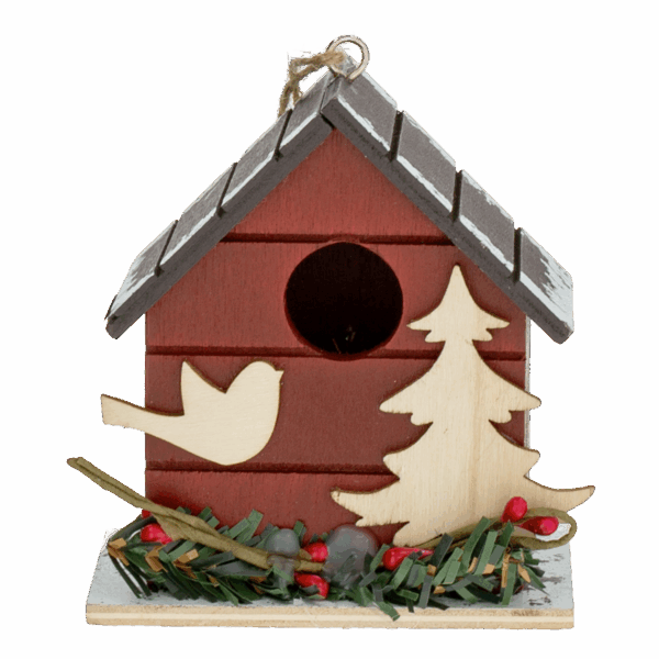 Colgante Navideño Casa De Pájaros Para Árbol JOY 7X7X4 CM - Imagen 2