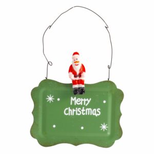 Letrero De Metal Navideño Con Colgante Surtido JOY 14X10 Cm