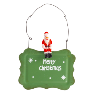 Letrero De Metal Navideño Con Colgante Surtido JOY 14X10 Cm