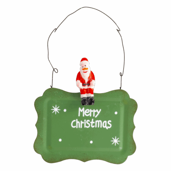 Letrero De Metal Navideño Con Colgante Surtido JOY 14X10 Cm - Imagen 2