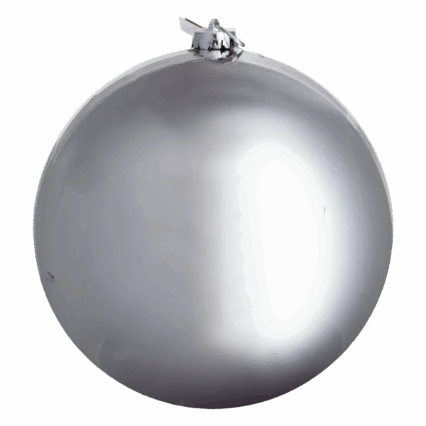 Bombillo Navideño Brillante Plata JOY 20 CM - Imagen 2