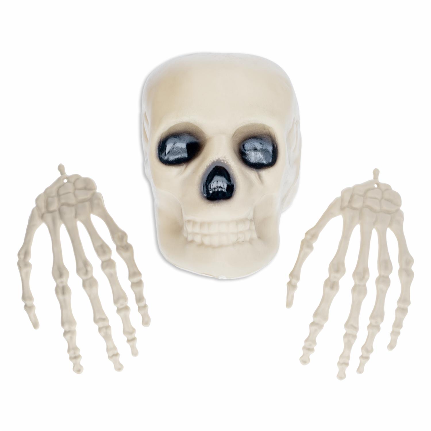 Set Halloween Manos De Calavera Y Cráneo FREE HOME 3 Piezas - Imagen 3