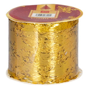 Cinta Navideña Dorado/Rojo/Verde Lentejuela Estrella JOY 6X270 Cm