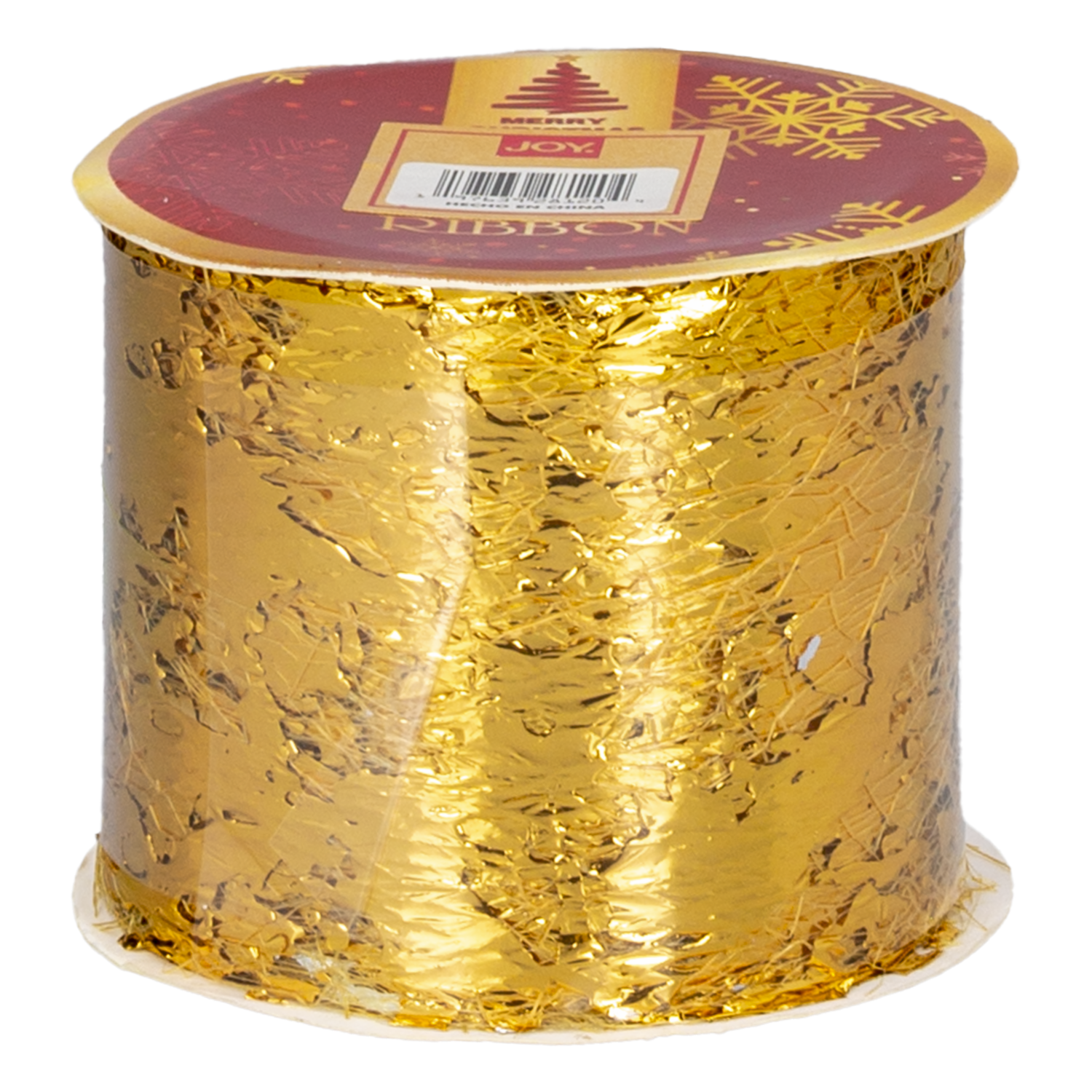 Cinta Navideña Dorado/Rojo/Verde Lentejuela Estrella JOY 6X270 Cm - Imagen 2