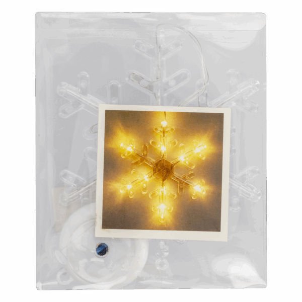 Colgante Navideño Copo De Nieve Con Luz JOY 18X14 Cm - Imagen 4